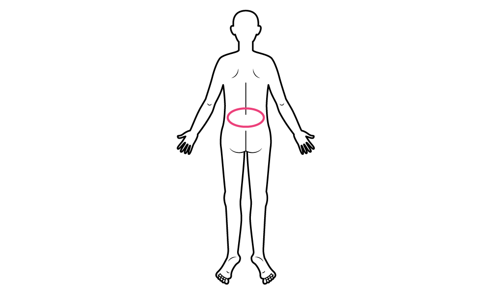 図１．腰痛の痛みの部位